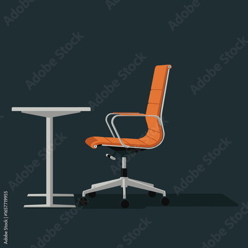 Office Chair and Table