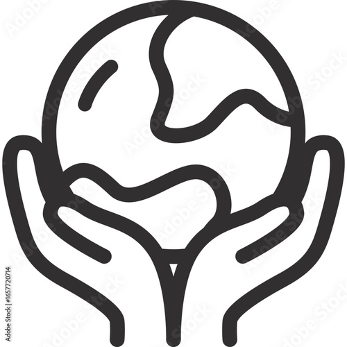 Hands cradling the Earth, symbolizing global unity and sustainability