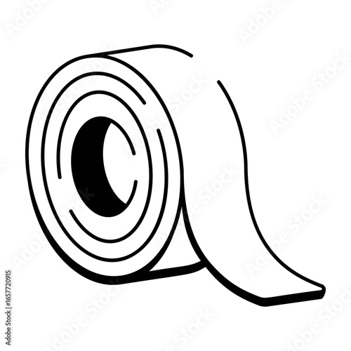 A drawing style icon representing sticky tape
