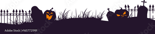 Halloween Graveyard Background