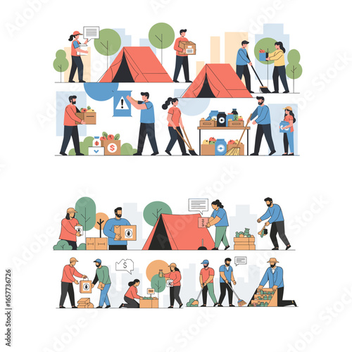 Volunteer Community Support Food Bank & Camping Aid