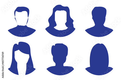 profile id male female grey vector design