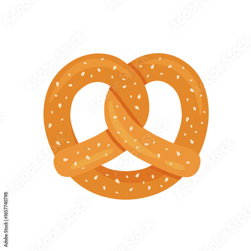 Obraz na płótnie Bavarian pretzel illustration