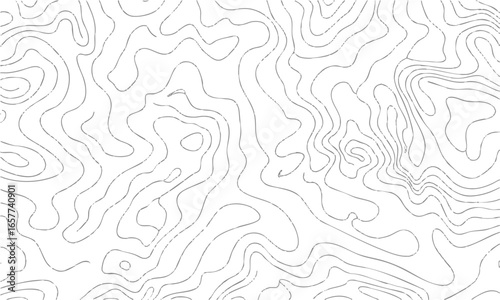 Seamless Contour Topographic Map Pattern  Modern Vector illustration, wavy line background, geographic grid vector, topographic line contour map background, geographic grid map, easily editable.