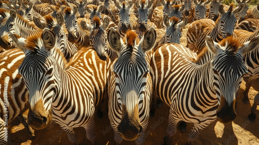 Fototapeta premium Zebras can also run at this speed to compete with other zebras for mates or territory.