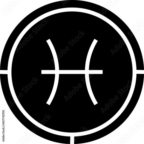Pisces zodiac sign astrology symbol