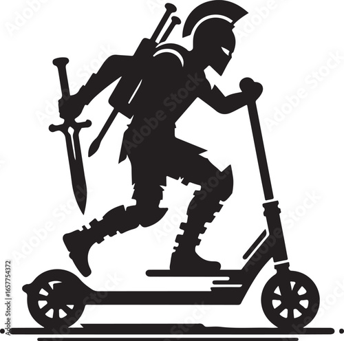 vector Two wheeled Kick scooter with Raider