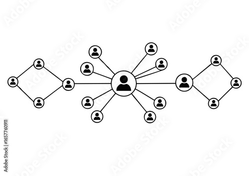 Abstract visualization of a decentralized network structure with interconnected nodes, representing a complex data communication system.