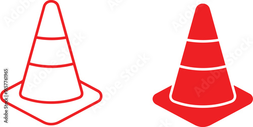 traffic cone icon traffic cone, road sign, hazard cone, safety equipment, construction accessory