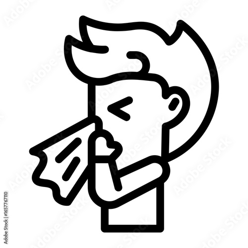 flu Line Icon