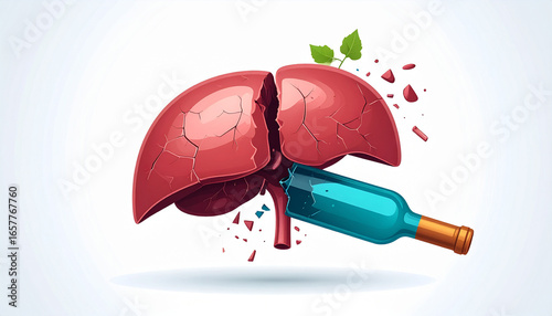 Blood Drop Cartoon Vector Design with Fish Symbol