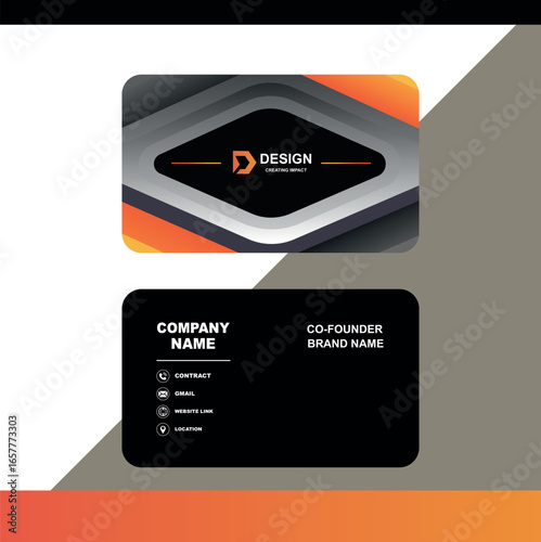 Modern Custom Business Card Design – Professional & Stylish Layout