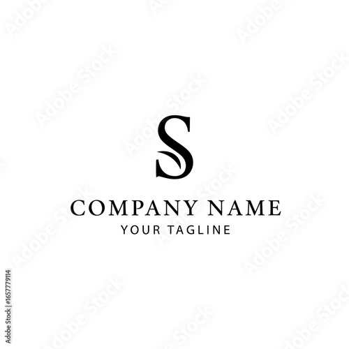 Elegant monogram logo featuring stylized letter S, ideal for corporate branding.