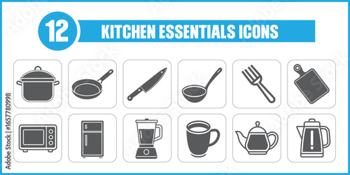 Kitchen Essentials Icons