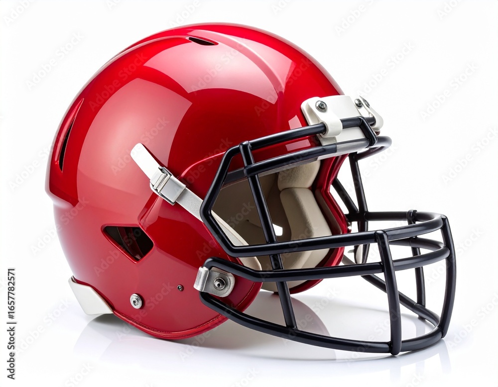 Fototapeta premium Sports Protective Helmet NFL Equipment White Background