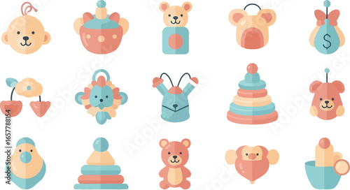 Adorable baby toys collection for early development and playful learning