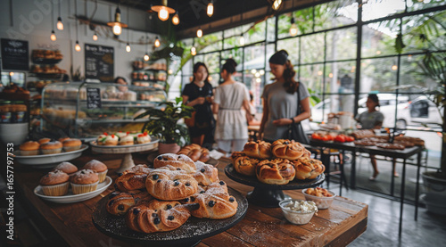 christmas party in the restaurant