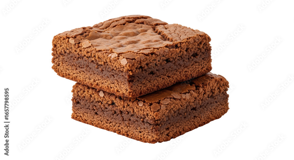Isolated Chocolate Brownies Isolated Chocolate Brownies