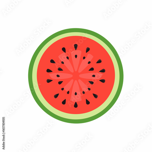 A vibrant and refreshing slice of watermelon with seeds, perfect for a healthy summer treat.