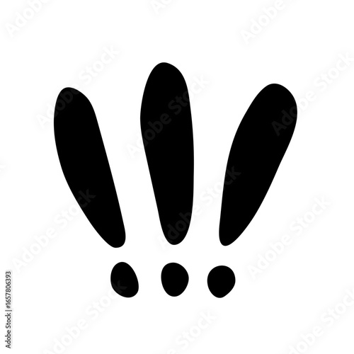 Question mark doodle hand drawn punctuation doubt sign flat element. Warning attention hesitation sign. Query FAQ concept, finding answer. Isolated. Vector illustration