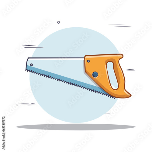 Hand Saw Tool with Sharp Blade, Carpentry Tool, Construction Equipment