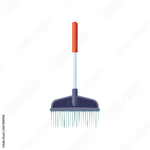 Rake with Handle for Gardening and Yard Work Lawn Care Tool for Cleanup