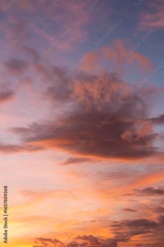 Fototapeta premium beautiful colorful sky and cloud in twilight time background