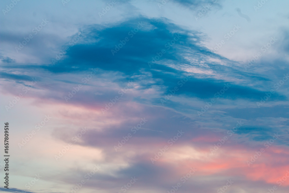 Obraz premium beautiful colorful sky and cloud in twilight time background