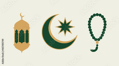vector illustration of an Islamic background