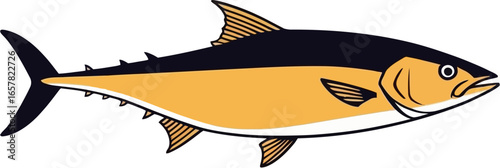 Yellowfin tuna fish plays a vital role in marine ecosystems. Perfect for articles, blogs, educational materials, and presentations about marine life conservation.