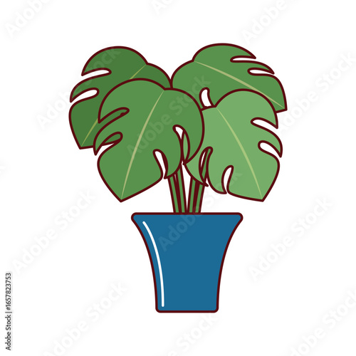 観葉植物のイラスト / ベクター