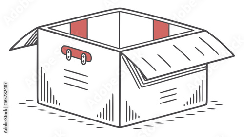 "Packaging Box Isolated Vector – Blank Carton Mockup for Branding and Product Design"