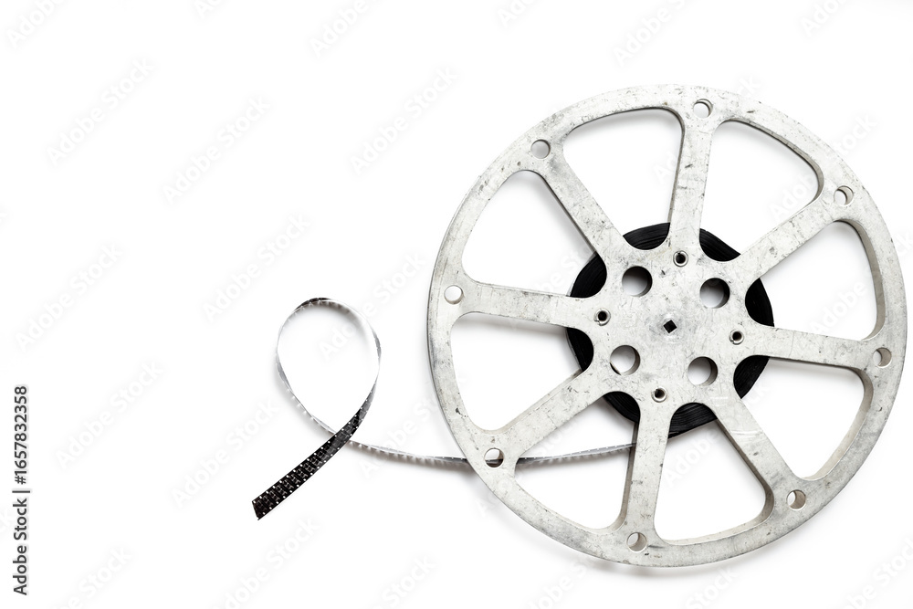 Obraz premium Reel of 35mm motion picture film. Film strip. Cinema concept