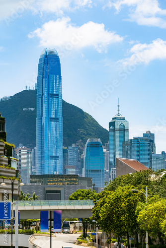 Wall Mural 2025 August Hong Kong International Finance Centre business office building skys