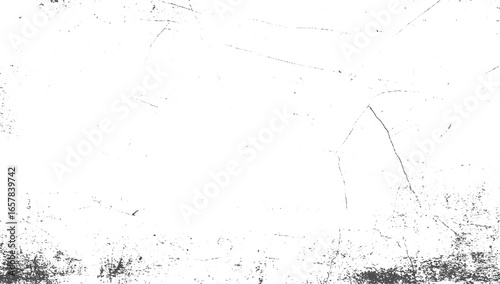 Black distressed grain texture for design use. Subtle grunge effect, Subtle sprayed ink grain texture overlay. Grunge and white. Texture of chips, vector design on transparent background.