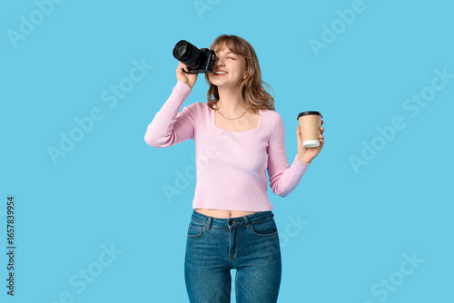 Beautiful young woman with ...