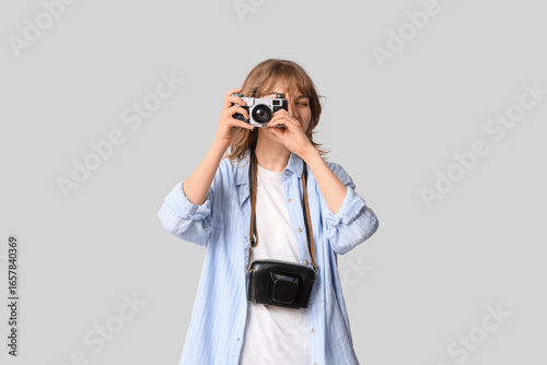 Beautiful young woman with ...