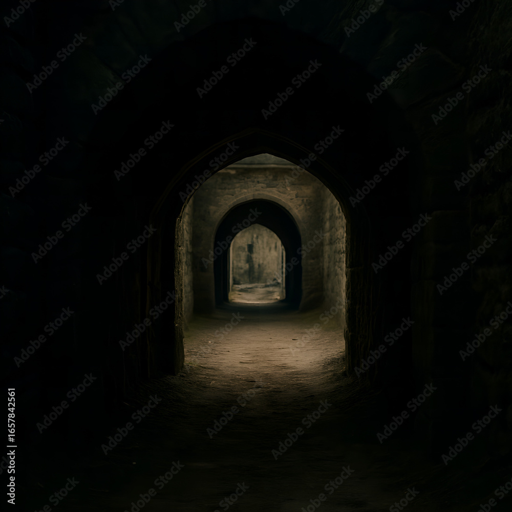 Obraz premium Dark Stone Passage Into Unknown