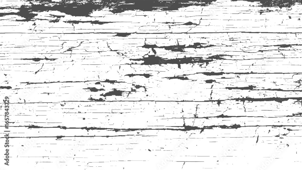 Obraz premium Grunge Crack Texture – Distressed Black Grain Overlay Vector on Transparent Background