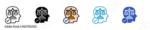 Self-Regulation  Icon Set Multiple Style Collection