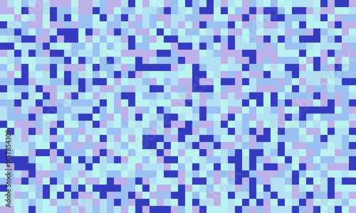 Abstract pixelated background in calming pastel blues and purples.  Perfect for website banners, presentations, or as a digital texture.  Evokes feelings of serenity and technological innovation.