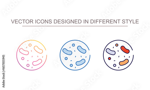 Probiotic icon design with white background stock illustration