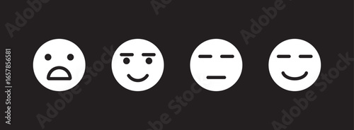 mixed emoji face expression set . Emoji faces collection. Emoji faces collection
