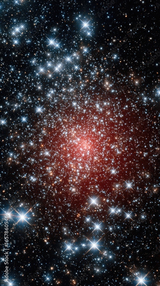 Fototapeta premium Star cluster in deep space (2)