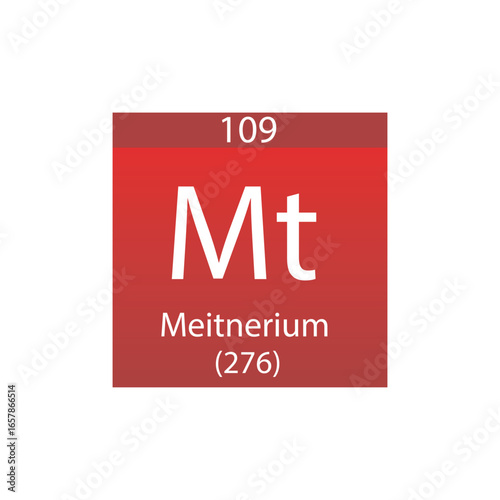 Sg Seaborgium Transition metal Chemical Element Periodic Table. Simple flat square vector illustration, simple clean style Icon with molar mass and atomic number for Lab, science or chemistry class.