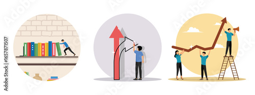 Responsibility to stop failure concept. Change direction. Growth strategy.