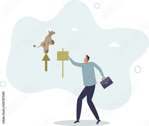 signal for growth of virtual assets. concept of exchange and cryptocurrency.