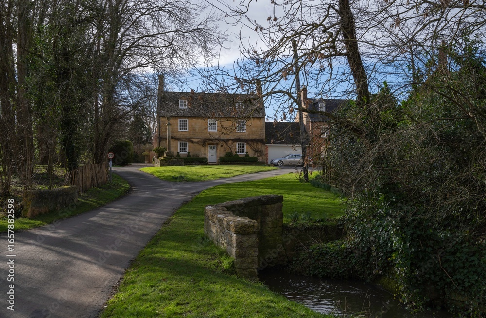 Obraz premium Childwickham village, Cotswolds, Worcestershire, England