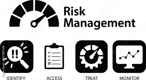 Risk management process identify access treat monitor vector file