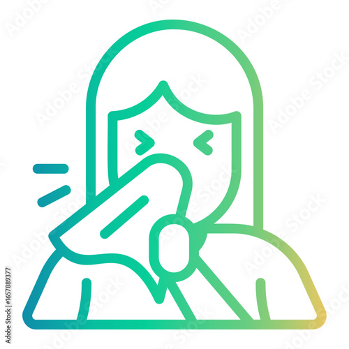 flu Line Gradient Icon